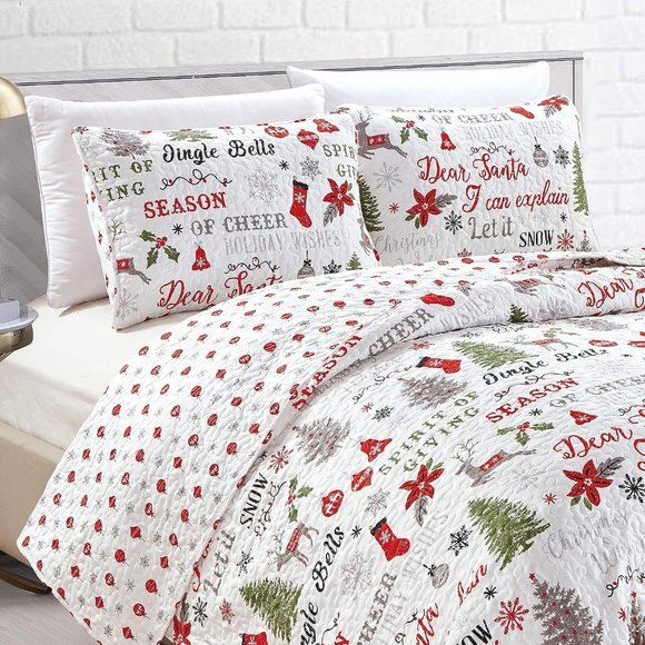 2-Piece 100% Microfiber 70% Cotton 30% Polyester Quilt Set Sham Blanket Betsheet - Picture 1 of 7